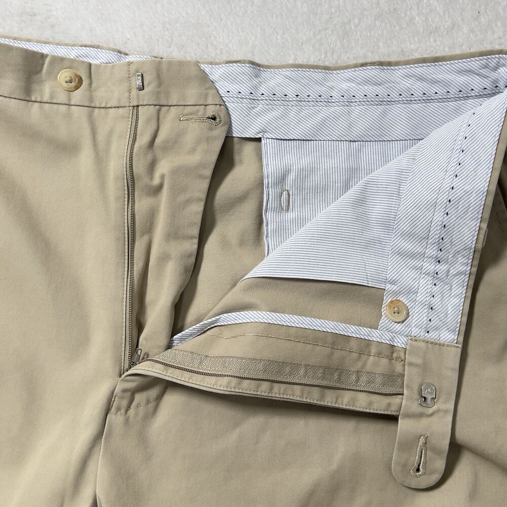 Peter Millar Raleigh Washed Twill Pant Mens Sz 40x38(32) Khaki 100% Pima Cotton - Picture 5 of 12